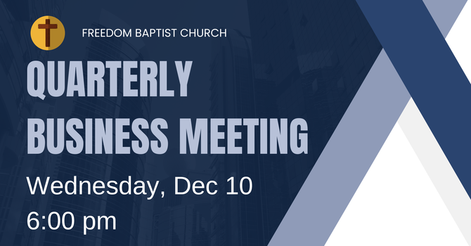 Quarterly Business Meeting