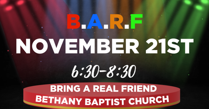 B.A.R.F Youth Night (Grade 6 to 12)