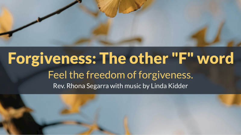 Forgiveness: The other "F" word