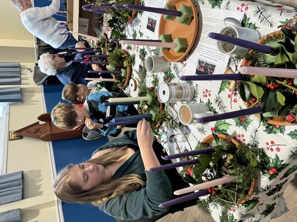 Advent Wreath making