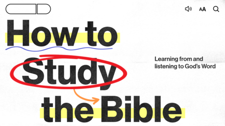 How to Study the Bible