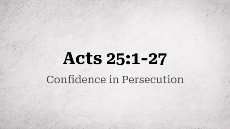 Confidence in Persecution 