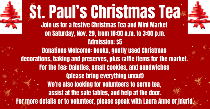 St. Paul's Christmas Tea 