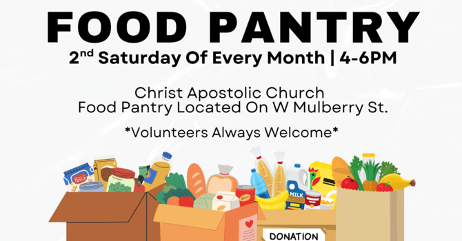 FOOD PANTRY 2ND SATURDAY OF EVERY MONTH  image