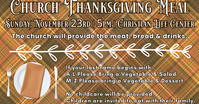 Church Thanksgiving Meal 