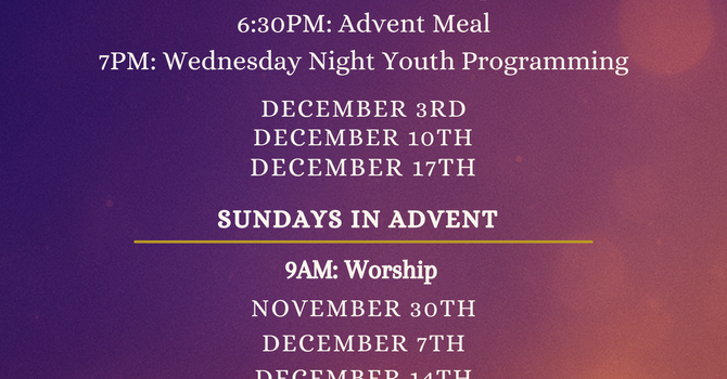 Wednesday Night Advent Worship