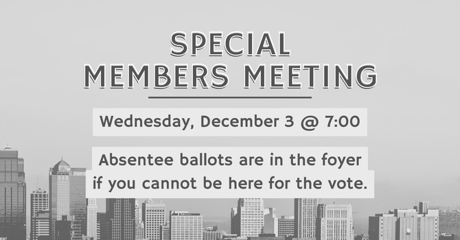 Members Meeting & Vote