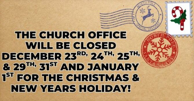 Christmas and New Years Holidays