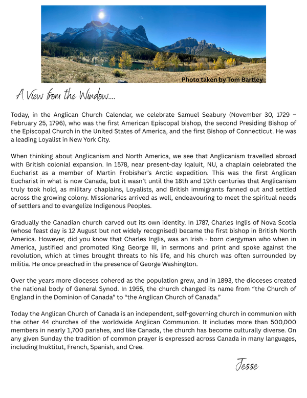 A View from the Window...