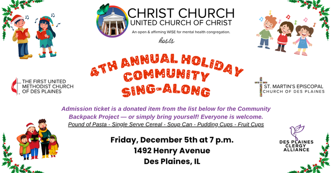 4th Annual Community Holiday Sing-Along