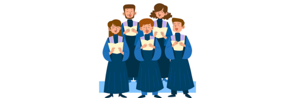 Gathering Christmas choir: