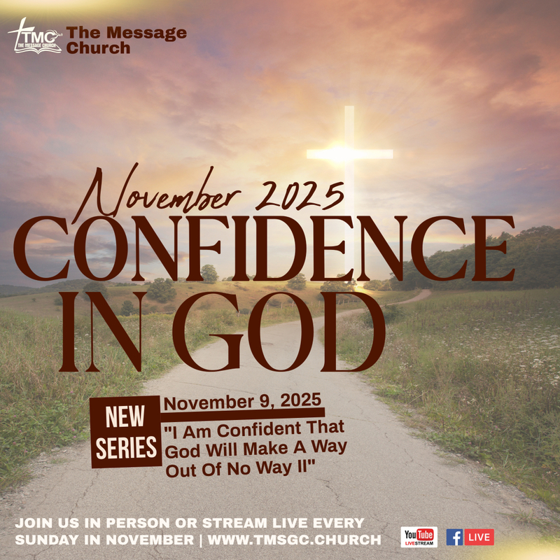 I am confident God is going to make a way out of now way ll