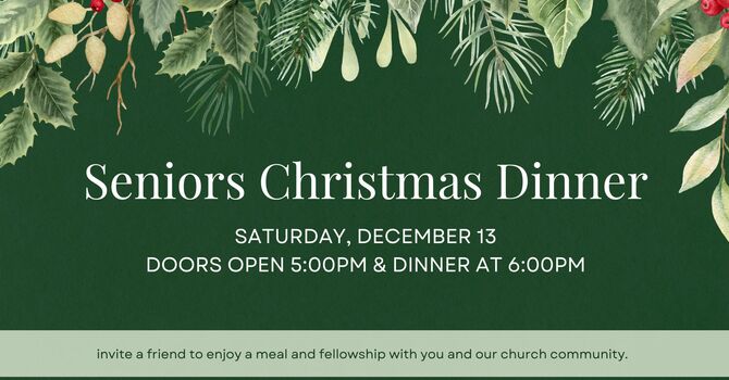 Seniors Christmas Dinner