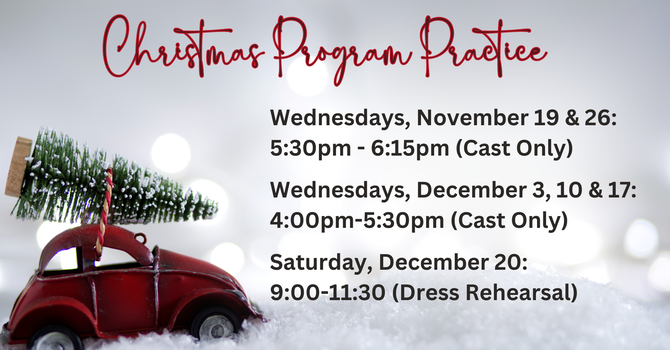 Children's Christmas Program Practice (for cast)