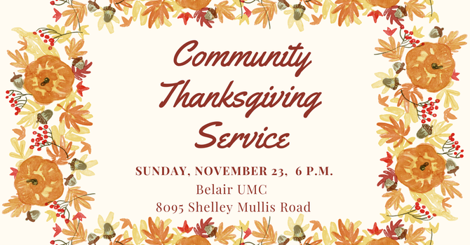 Community Thanksgiving Service