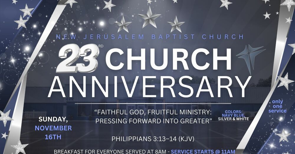 23rd Church Anniversary