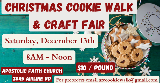 Cookie Walk & Craft Fair