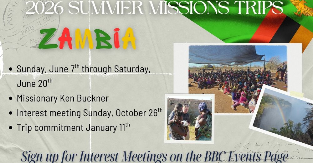 Zambia Missions Trip 