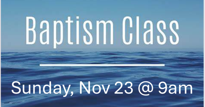 Baptism Class