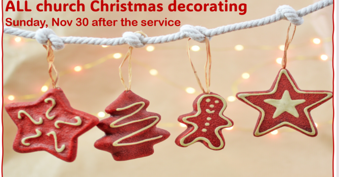 ALL church Christmas Decorating
