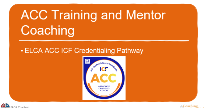 ICF ACC Training and Mentor Coaching