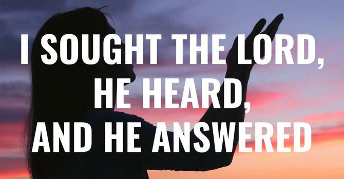 I Sought the Lord and He Heard and He Answered - Sis. Cheri Carpenter 