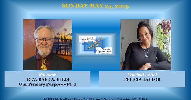 "Our Primary Purpose ~ Part 2" with Rev Rafe Ellis