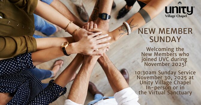 New Member Dedication Sunday