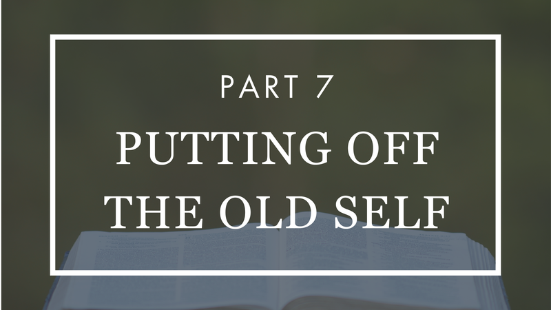 Putting Off the Old Self - Part 7