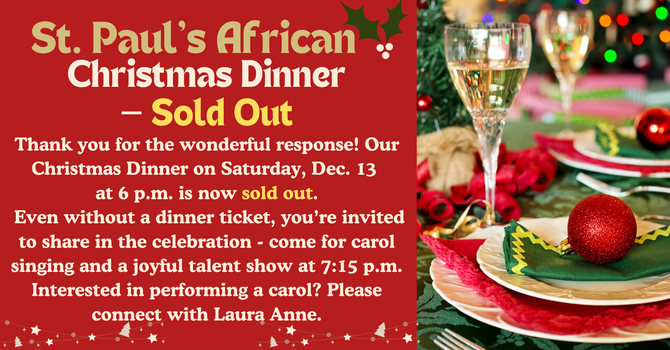 St. Paul's African Christmas Dinner