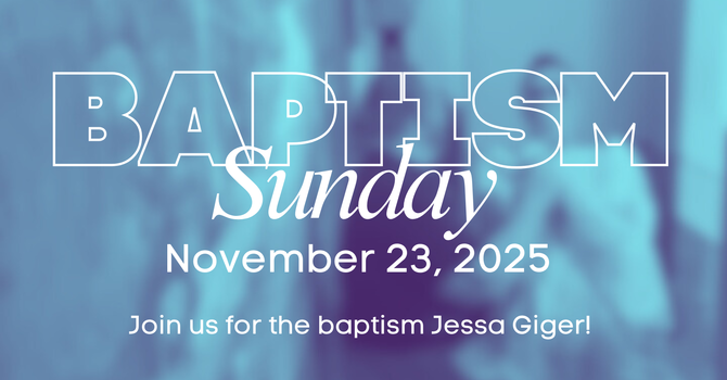 Baptism Sunday