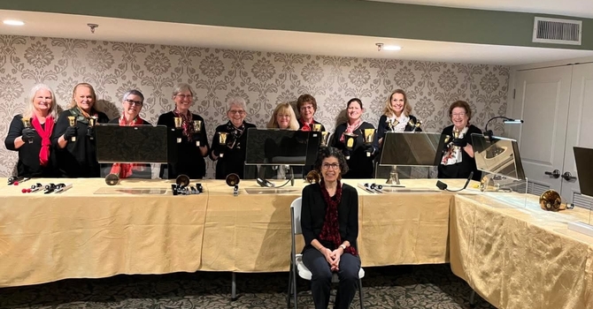 Harmony Handbells WNY rehearsal