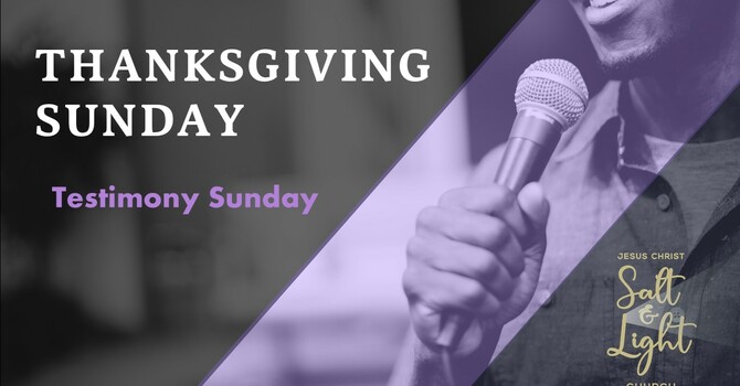 Testimony Sunday