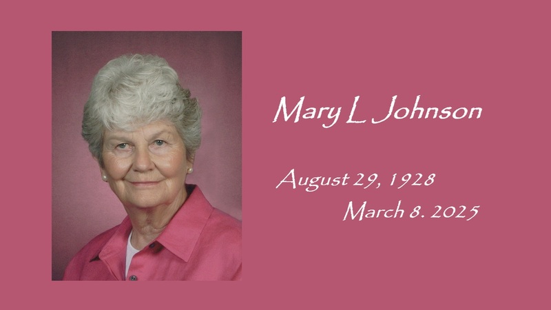 In celebration of the life of Mary L Johnson