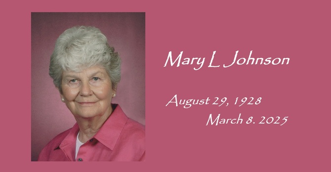 In celebration of the life of Mary L Johnson