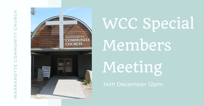 Special Church Members Meeting