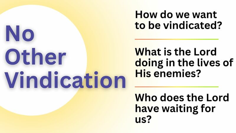 No Other Vindication