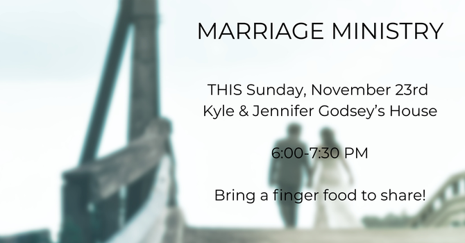 Marriage Ministry Night