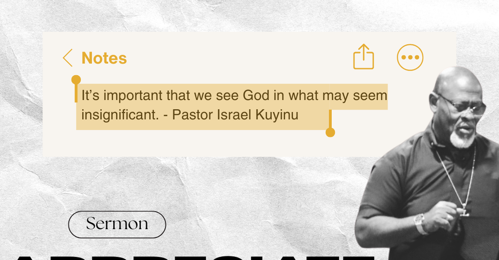 Appreciate the Little Things