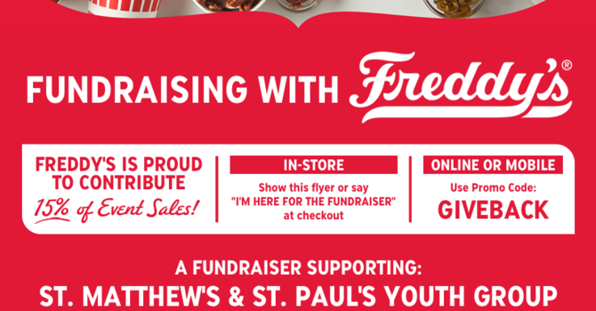 Freddy's Fundraiser for Youth Ministry