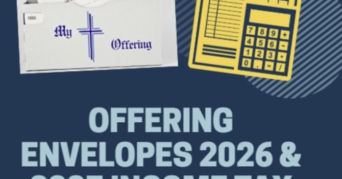 OFFERING ENVELOPES 2026 and 2025 INCOME TAX RECEIPTS