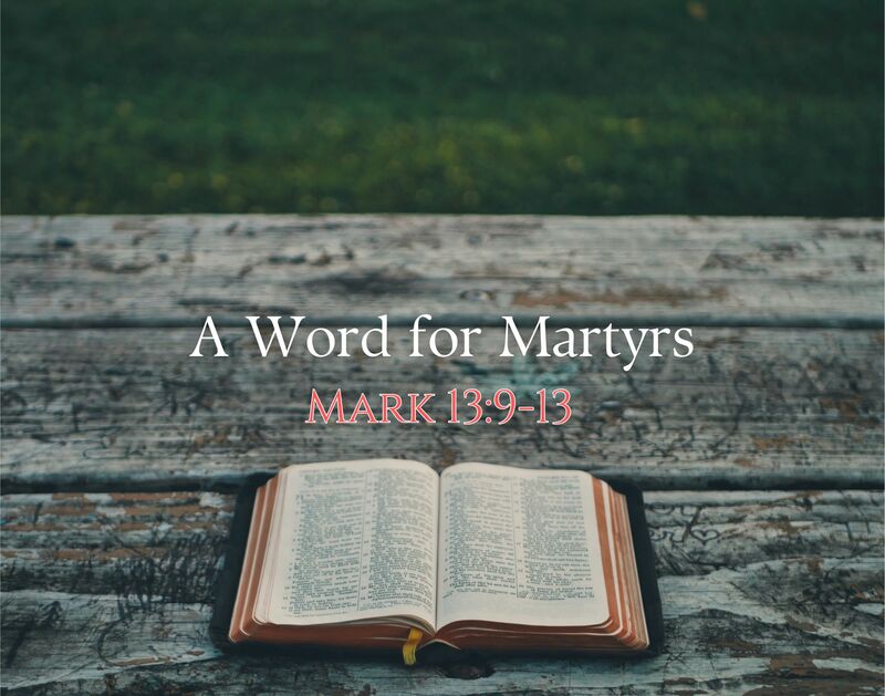 A Word for Martyrs 