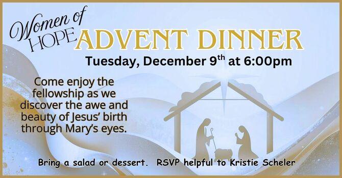 Women of Hope Advent dinner