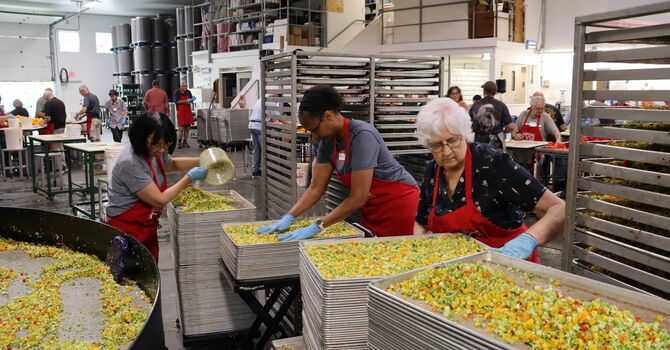 Spreaders hard at work image