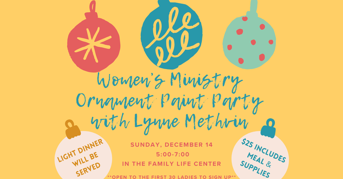 Women's Ministry Ornament Paint Party 