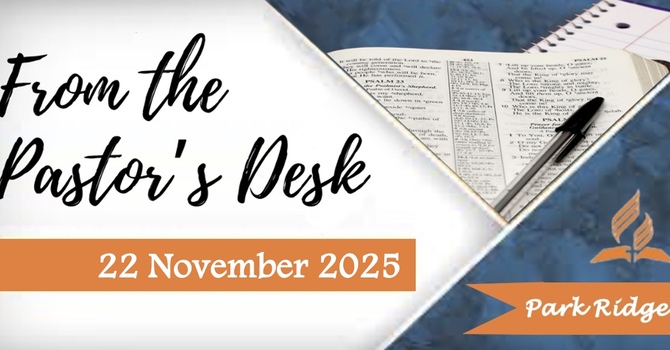 From The Pastor's Desk