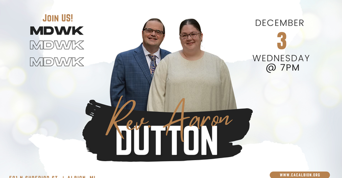 GUEST MINISTER REV. Aaron Dutton image
