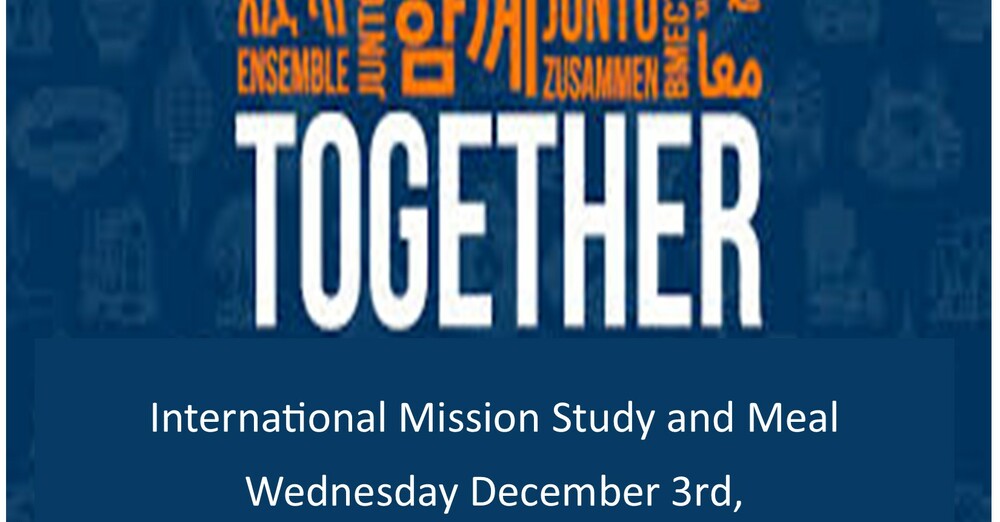 International Mission Study and Meal