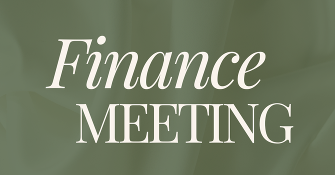 Finance Meeting
