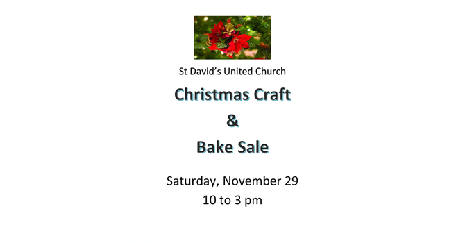 UCW Christmas Craft & Bake Sale